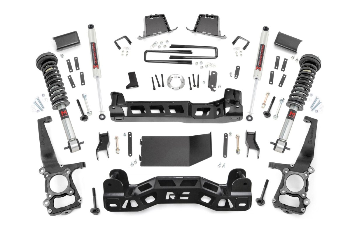 Ford F-150 Suspension Lift Kit - Rough Country - 6 Inch Lift Kit | M1 Struts/M1 - 2014